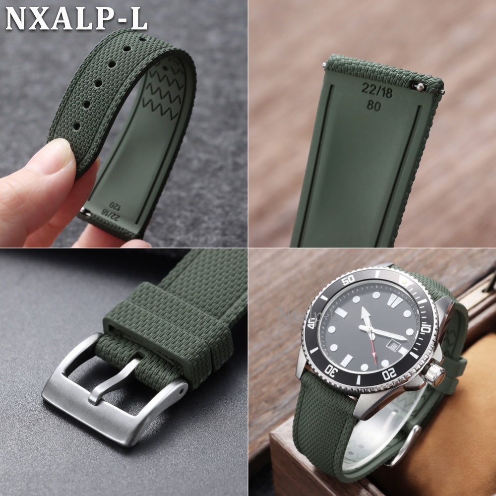 Fluoro Rubber Watch Strap 20mm - Luxury Watch Omega ulasan dan harga
