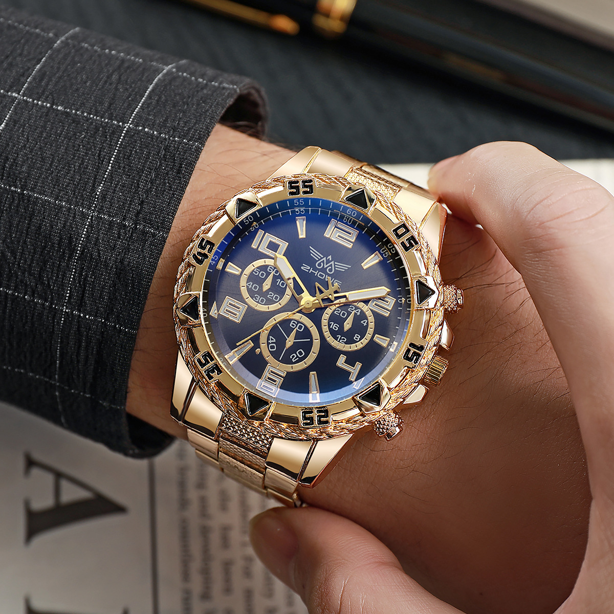 Men's Luxury Full Steel Quartz - Luxury X I Watch ulasan dan harga