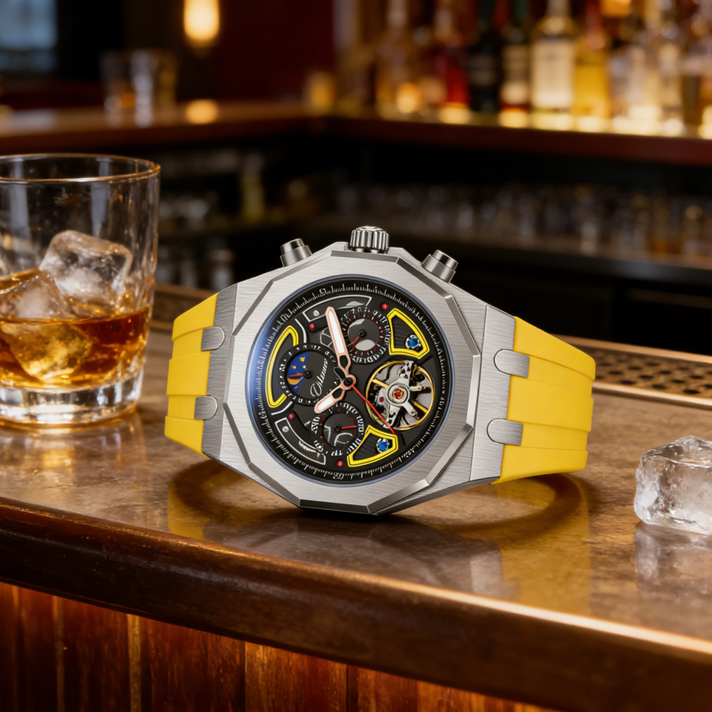 Top Brand Sport Mens Tourbillo - Tourbillon Movement Watch ulasan dan harga