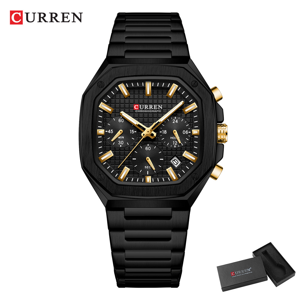 CURREN Luxury Square Chrono Wa - Luxury Watch And Bracelet ulasan dan harga