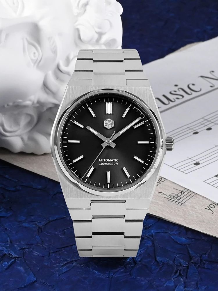 San Martin 40mm Miyota 9015 Me - Guilloché Dial Watch ulasan dan harga