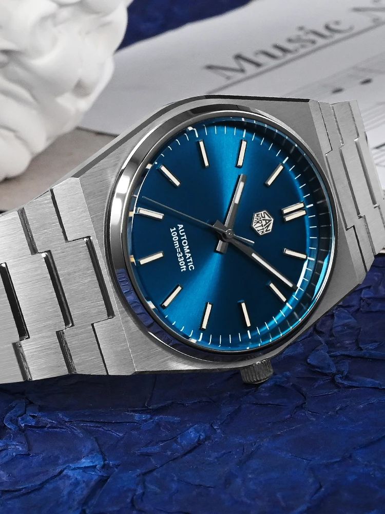 San Martin 40mm Miyota 9015 Me - Guilloché Dial Watch ulasan dan harga