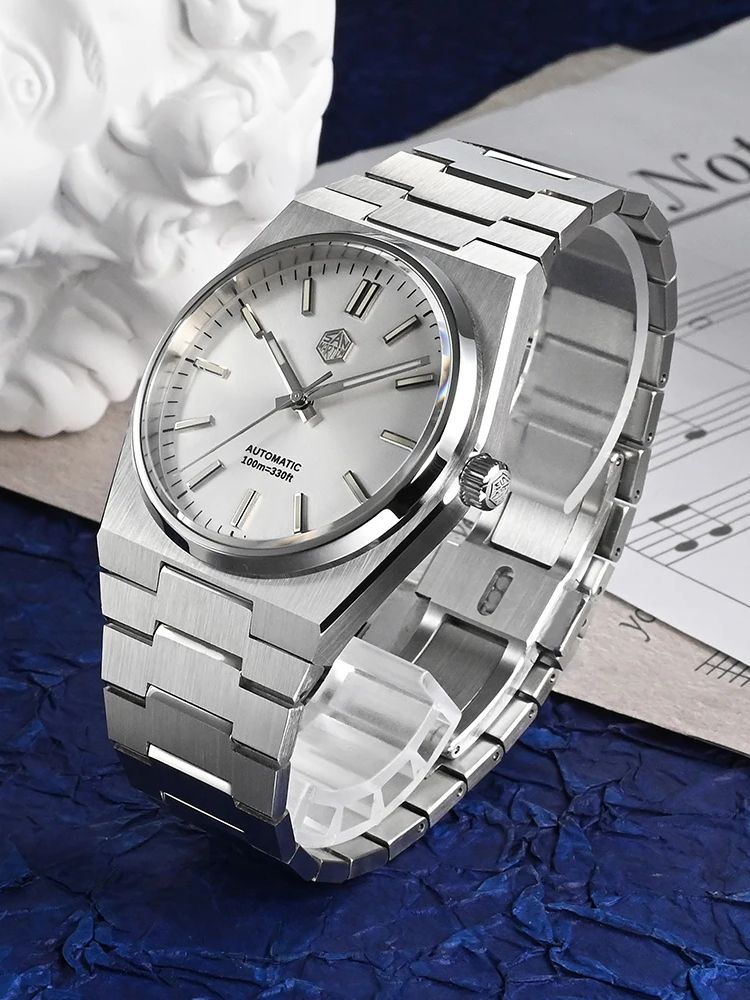 San Martin 40mm Miyota 9015 Me - Guilloché Dial Watch ulasan dan harga