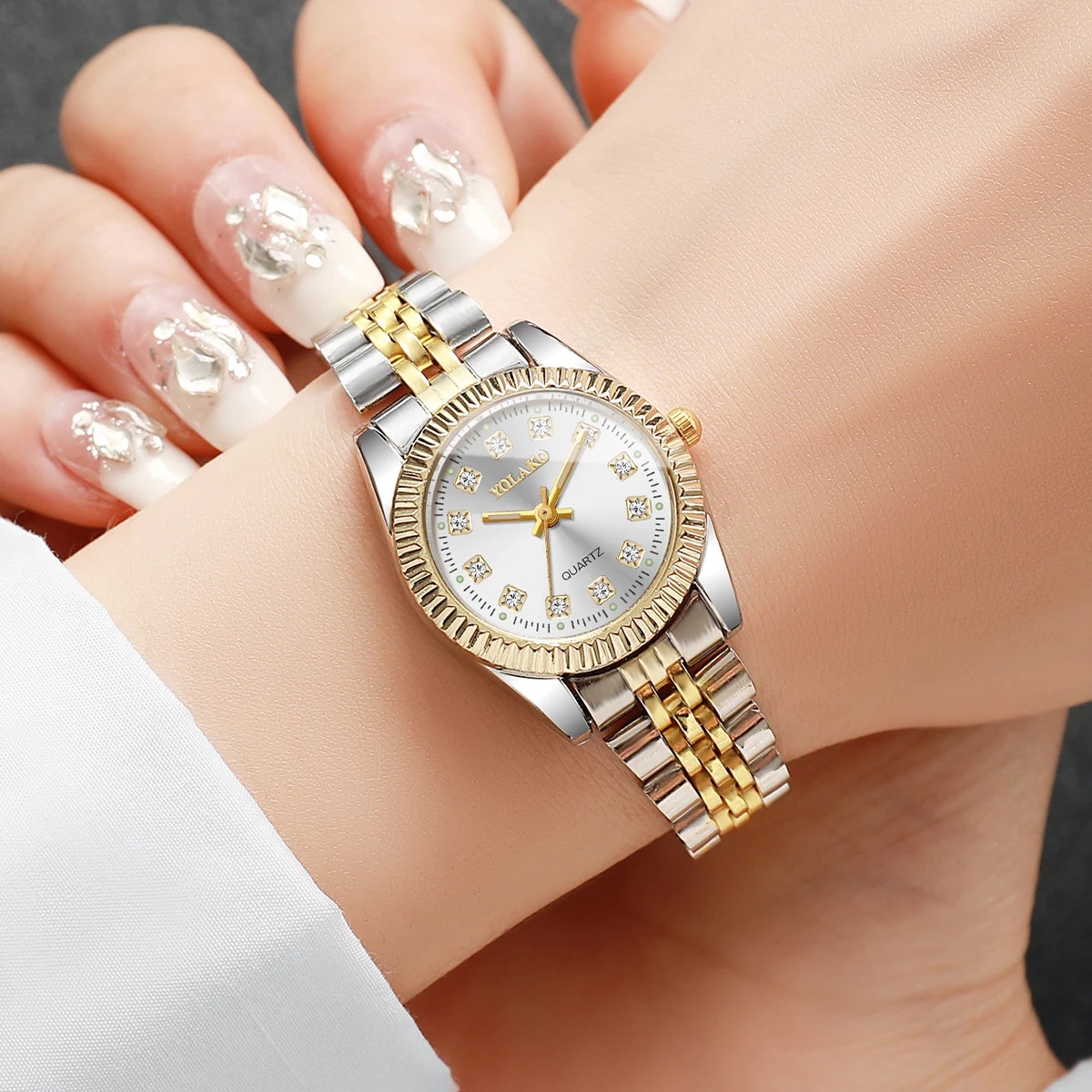 Fashion Rhinestone Women Quart - Luxury Watch For Girls ulasan dan harga
