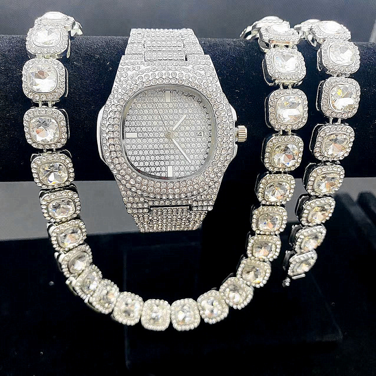 Luxury Watch + Chain + Bracele - Luxury Watch Miami ulasan dan harga