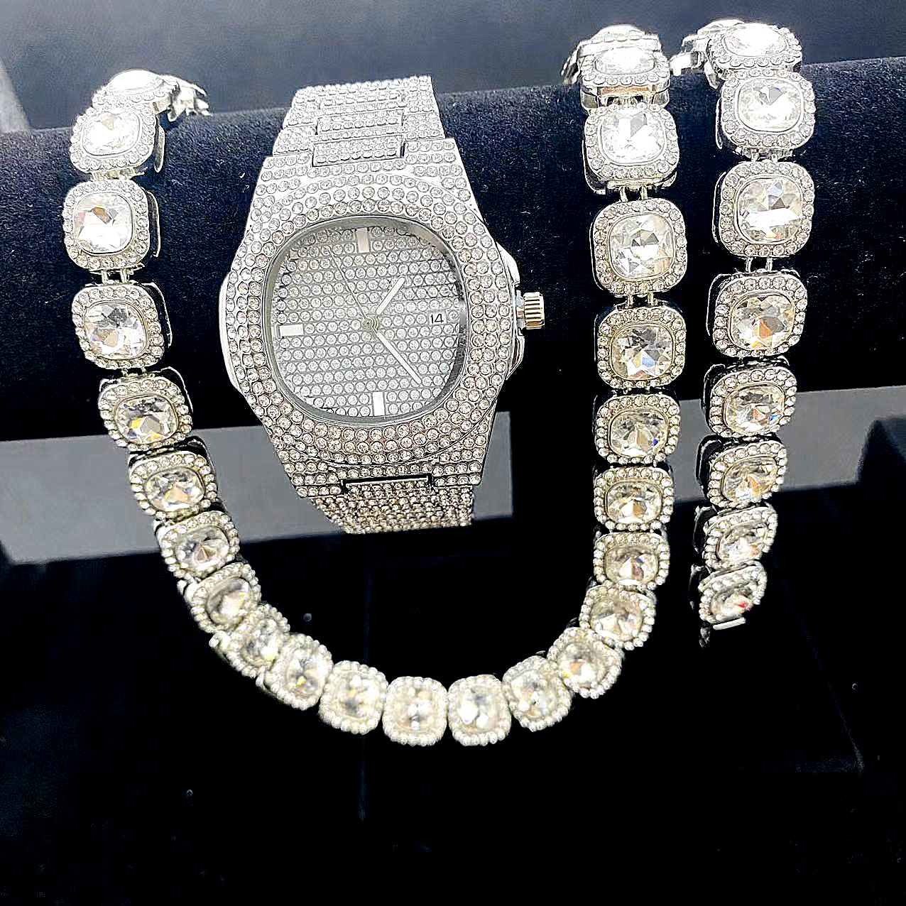 Luxury Watch + Chain + Bracele - Luxury Watch Miami ulasan dan harga