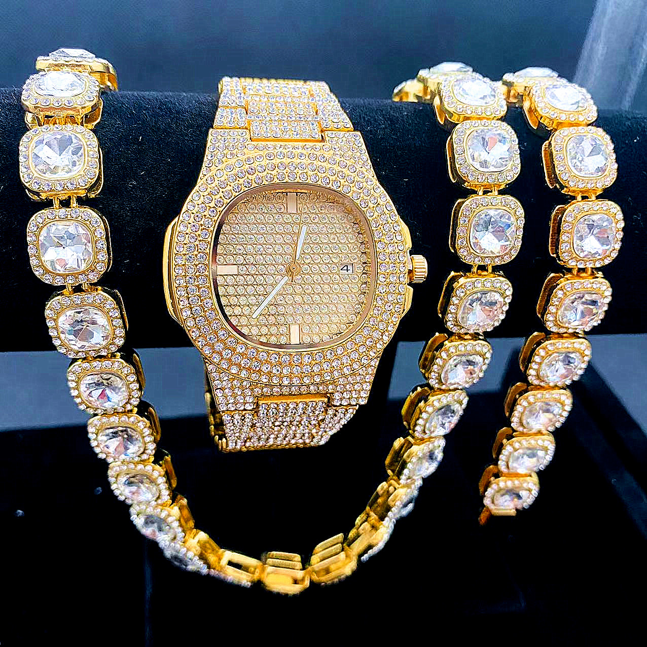 Luxury Watch + Chain + Bracele - Luxury Watch Miami ulasan dan harga