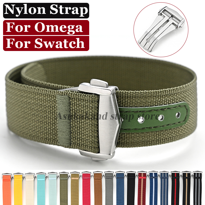 Quality Nylon Watch Strap 20mm - Luxury Watch Omega ulasan dan harga