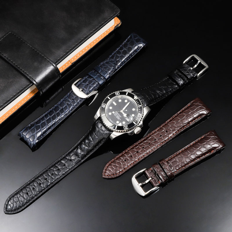 20mm 22mm Curved Crocodile Ski - Luxury Watch Class ulasan dan harga