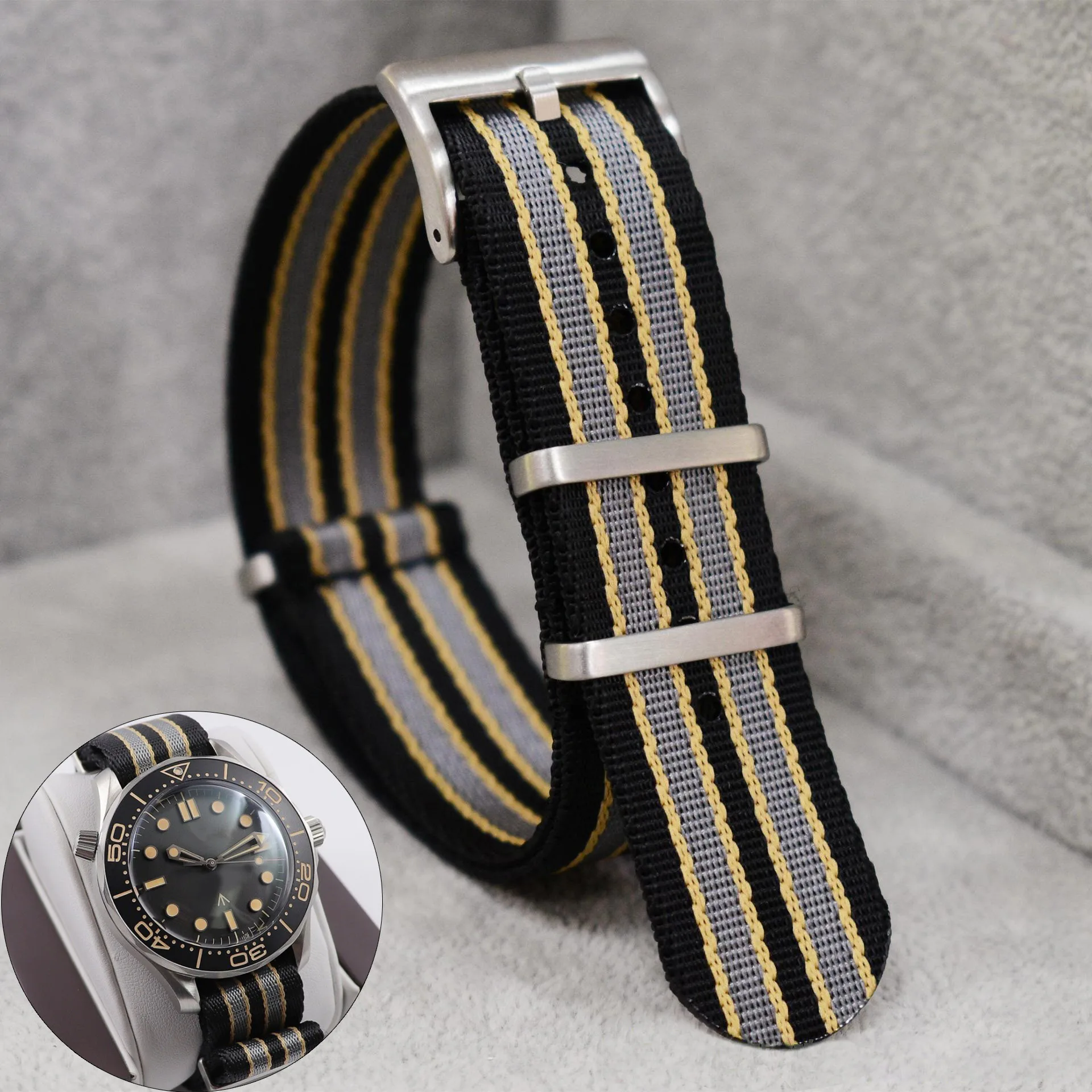 20mm Nylon Watch Strap for Ome - Luxury Watch Omega ulasan dan harga