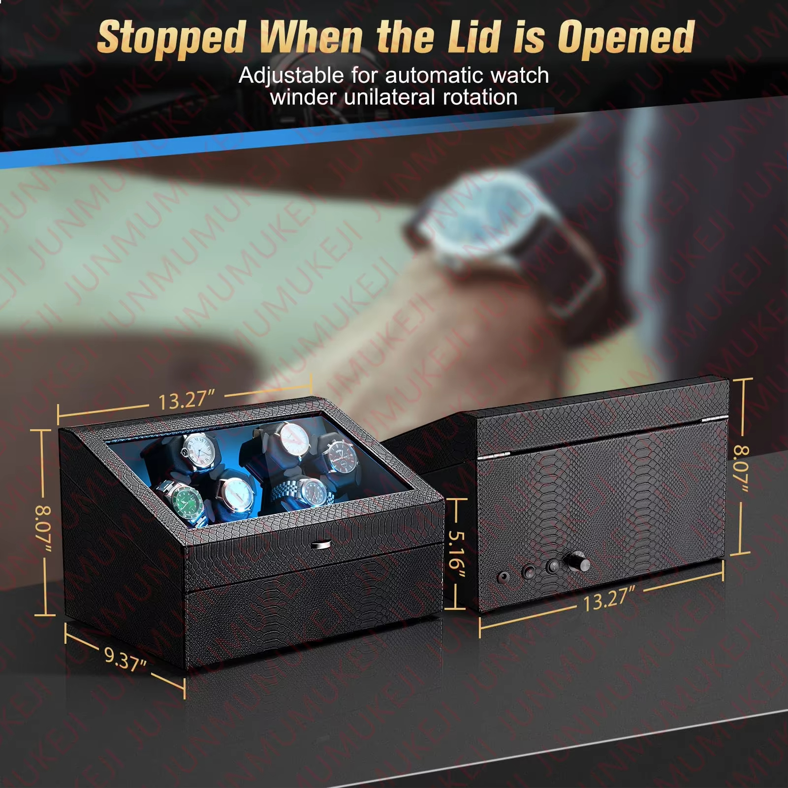 Watch Winder for Automatic Wat - Luxury Watch Winder Box ulasan dan harga