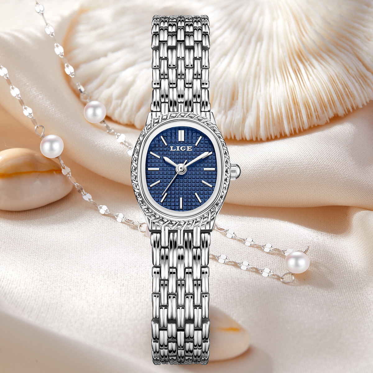LIGE Fashion Elegant Quartz Wo - Luxury Watch And Bracelet ulasan dan harga