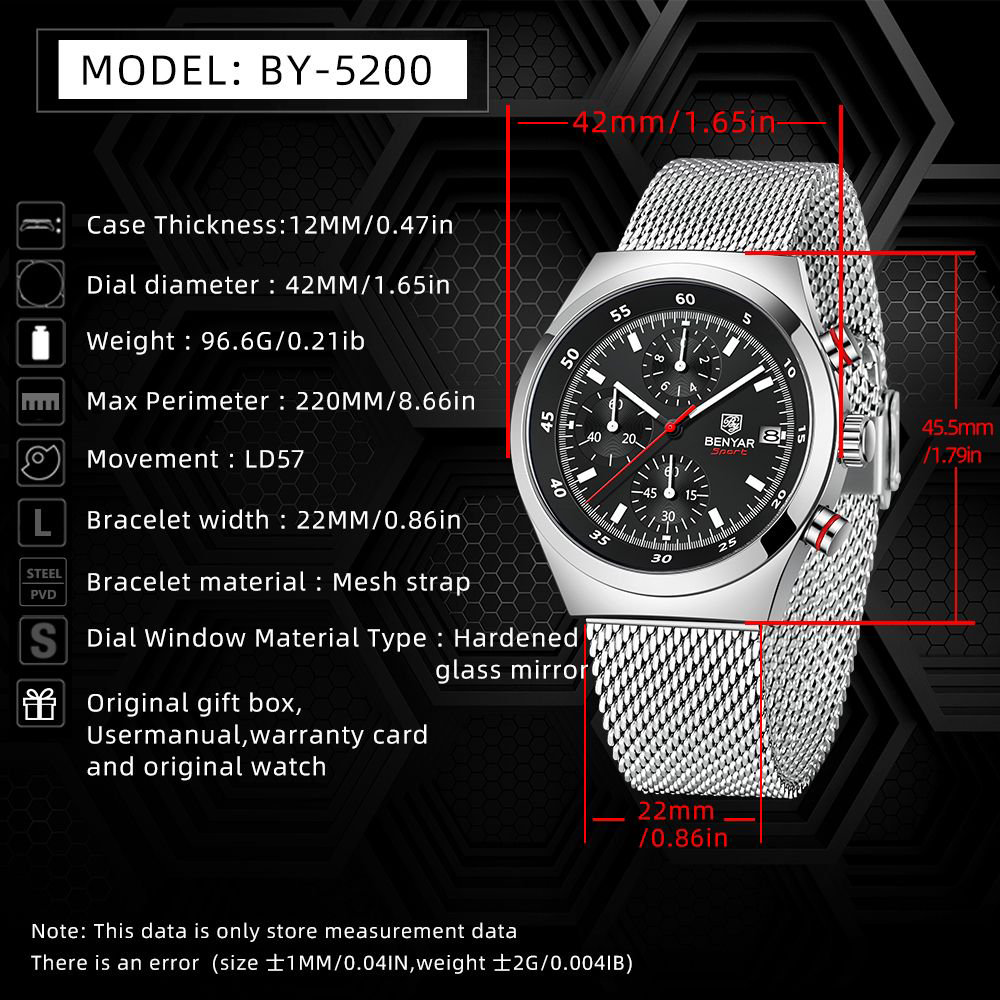BENYAR Top Luxury Brand Men's  - Luxury Watch And Bracelet ulasan dan harga