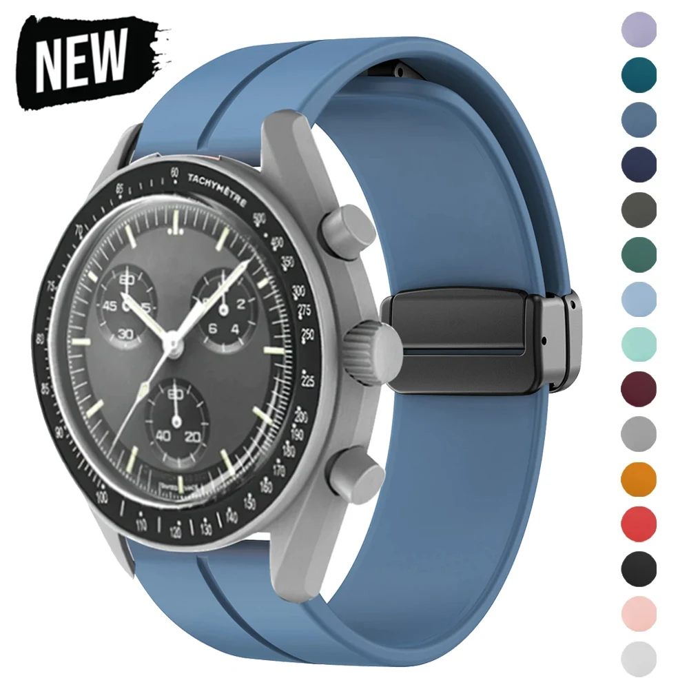 Silicone Strap For Omega X Swa - Luxury Watch Omega ulasan dan harga
